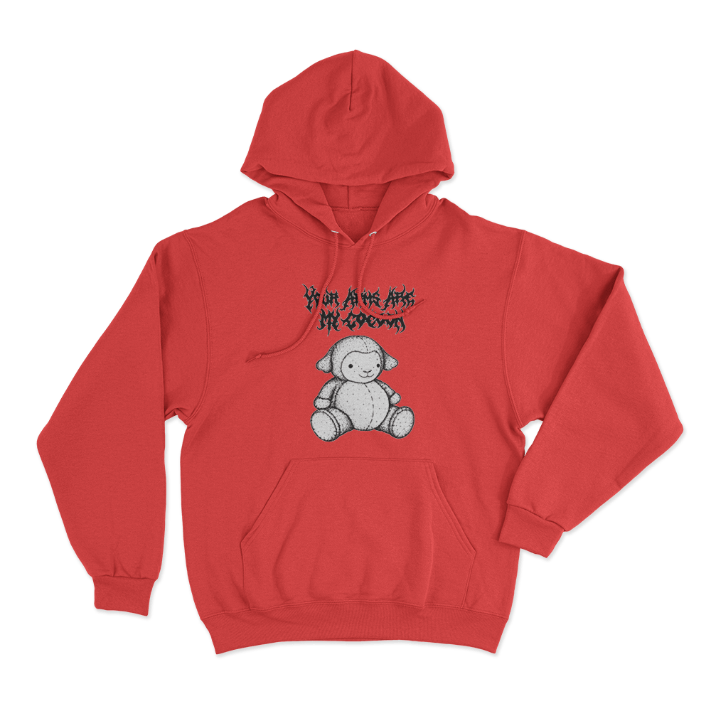 Lamb Unisex Hoodie Red Lamb Unisex Hoodie Red