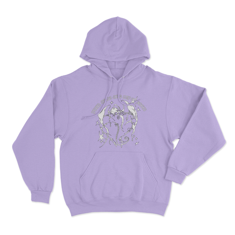 Your Arms Are My Cocoon Angel Unisex Hoodie Purple Your Arms Are My Cocoon Angel Unisex Hoodie Purple