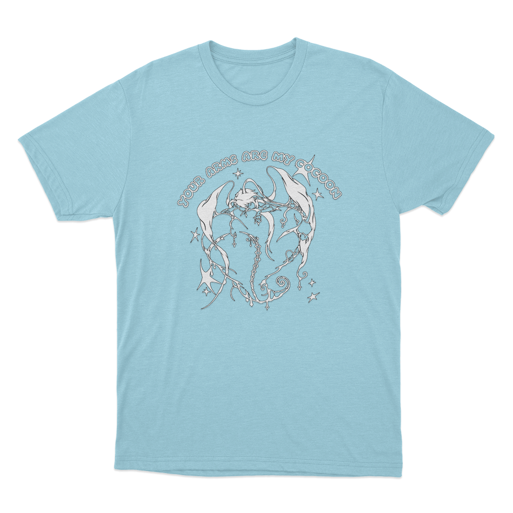 Your Arms Are My Cocoon Angel Unisex T Shirt Sky Blue Your Arms Are My Cocoon Angel Unisex T Shirt Sky Blue