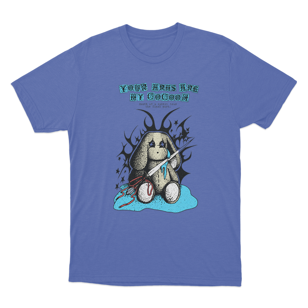 Your Arms Are My Cocoon Death Of A Rabbit Unisex T Shirt Blue Your Arms Are My Cocoon Death Of A Rabbit Unisex T Shirt Blue