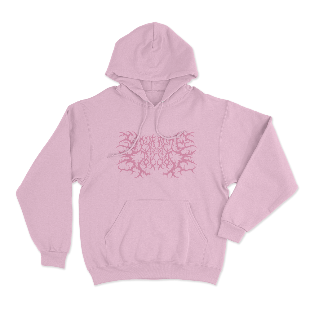Your Arms Are My Cocoon Thorn Logo Unisex Hoodie Pink Your Arms Are My Cocoon Thorn Logo Unisex Hoodie Pink