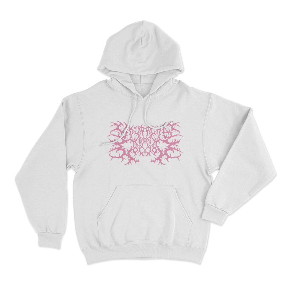 Your Arms Are My Cocoon Thorn Logo Unisex Hoodie White Your Arms Are My Cocoon Thorn Logo Unisex Hoodie White